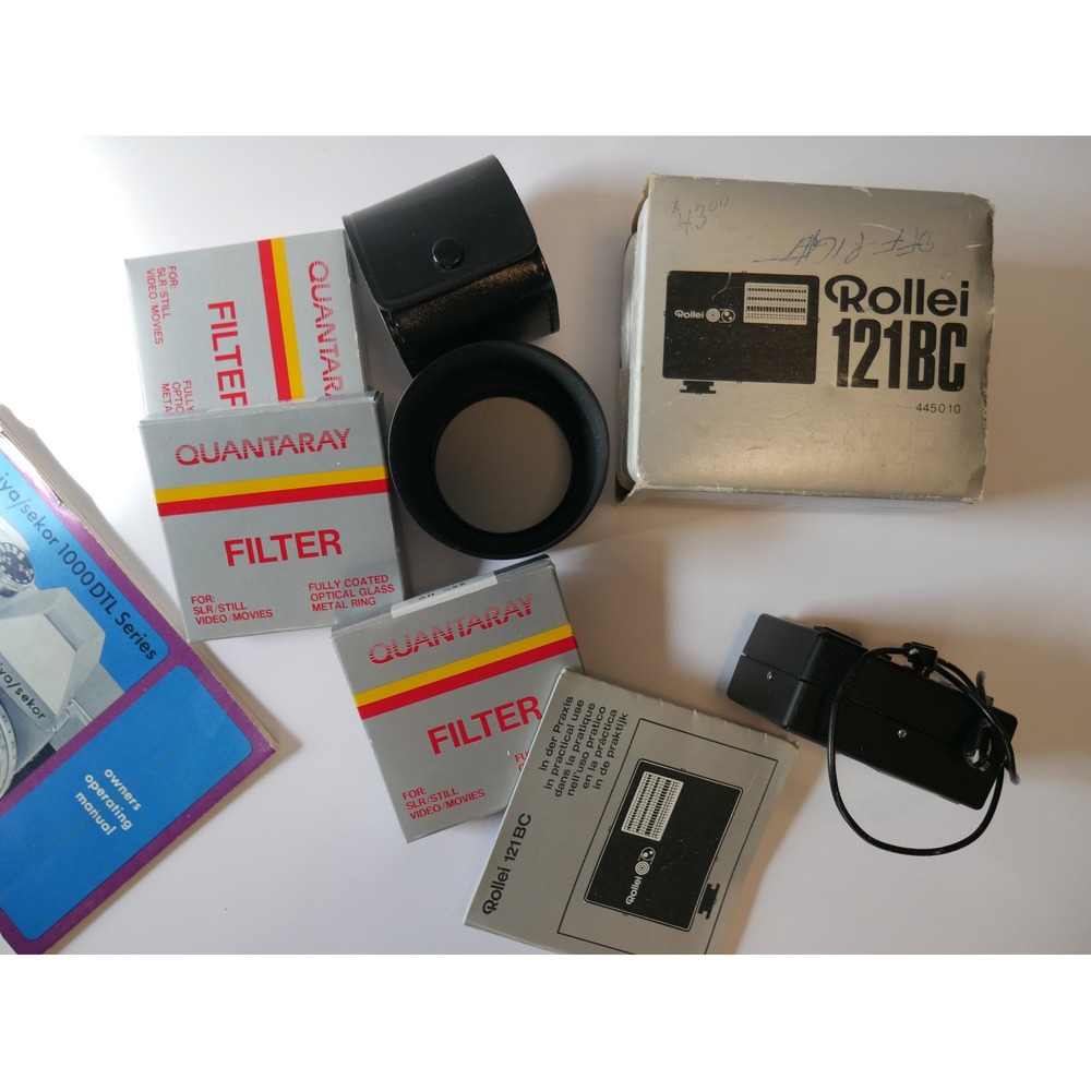 Mamiya Sekor 1000 DTL 35mm SLR Film Camera Bundle Rollei Flash Filters Manual - Picture 11 of 12
